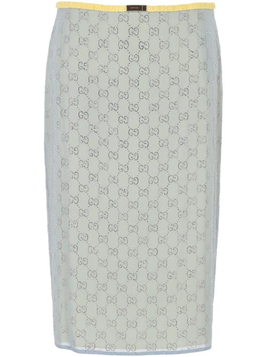 26SS 구찌 미디 스커트 855496 ZARX24141 AQUEOUS