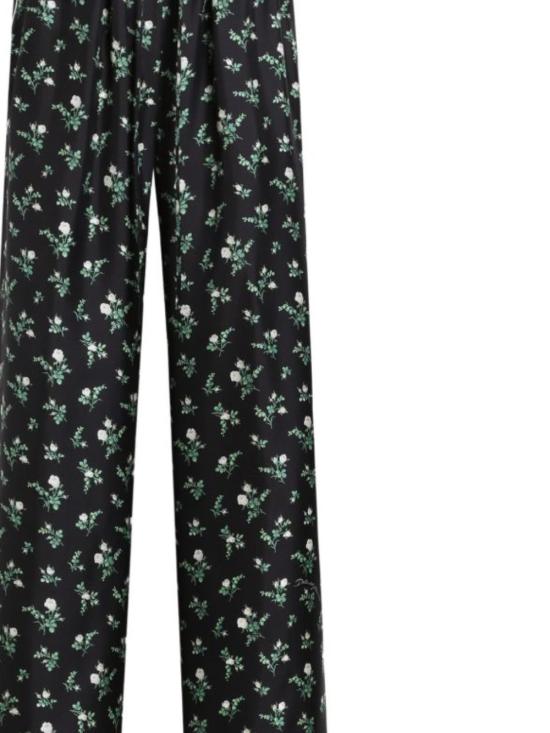 26SS 돌체앤가바나 로지&릴리 오브 베일리 프린트 트윌 배니티 트라우저 FTDKTT IS13GHX6CB - DOLCE & GABBANA