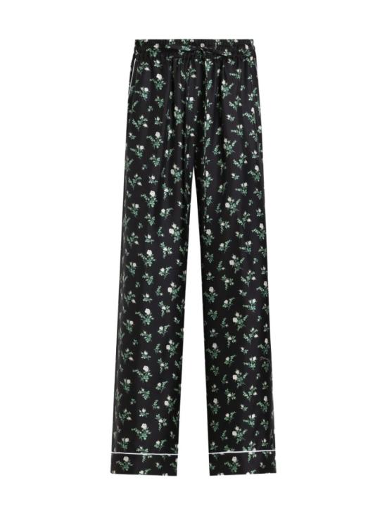 26SS 돌체앤가바나 로지&릴리 오브 베일리 프린트 트윌 배니티 트라우저 FTDKTT IS13GHX6CB