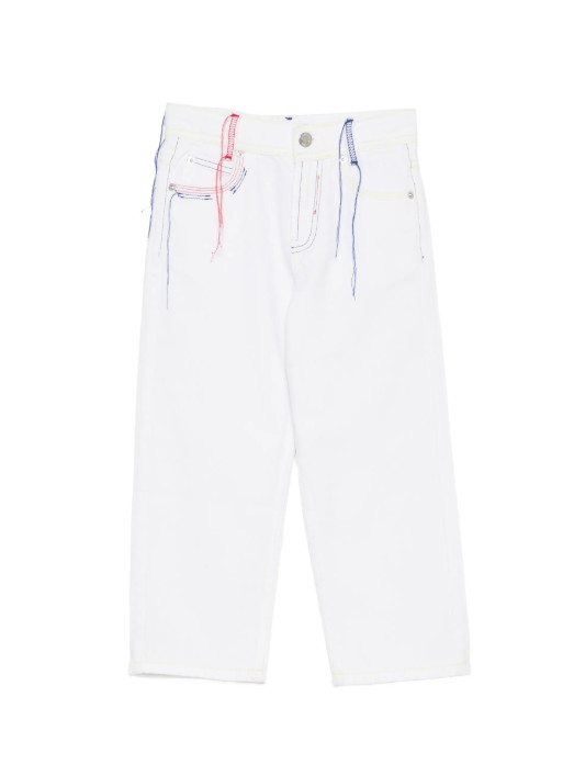 26SS [키즈] 엠에스지엠 스트레이트 팬츠 S6MSJUDP043 001 Bianco white