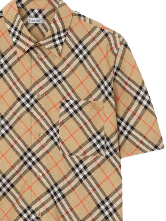 26SS 버버리 반팔 셔츠 8123684 X SAND IP CHECK - BURBERRY