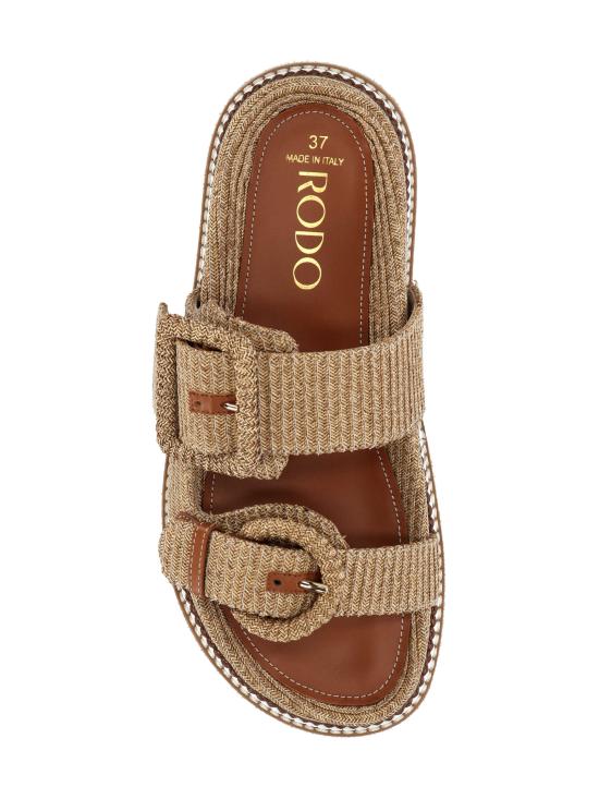 26SS 로도 뮬/슬리퍼 S011670662 CUOIO Leather Brown - RODO