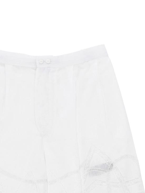 26SS 에르마노 설비노 숏팬츠 D482P701APJBN 10601 White - ERMANNO SCERVINO