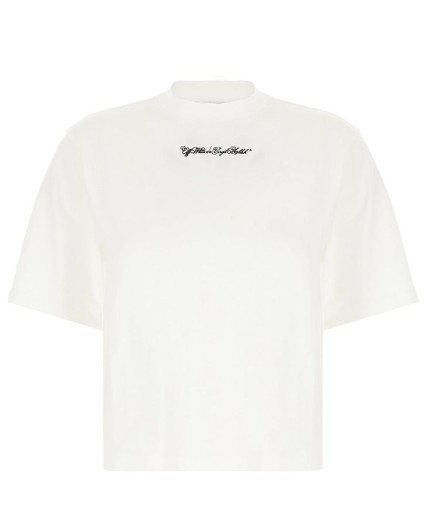 26SS 오프화이트 반팔 티셔츠 2AA090S26JER003 W102 White