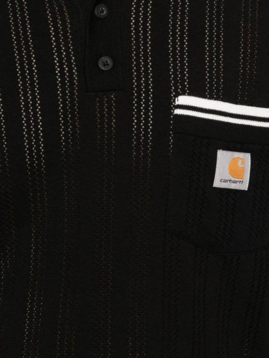 26SS 칼하트 WIP 숏슬리브 램지 폴로 티셔츠 I036168 K02XXBLACK WAX Black wax - CARHARTT WIP