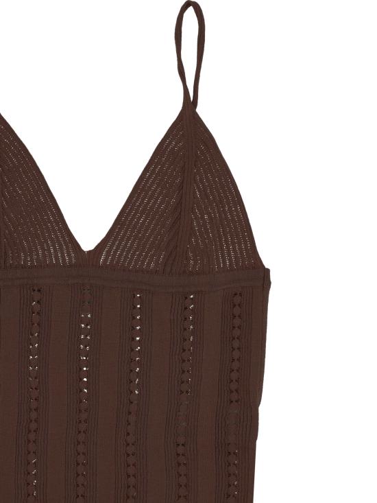 26SS 블루마린 민소매 티셔츠 P622M689A N0517 TOFFEE BROWN - BLUMARINE