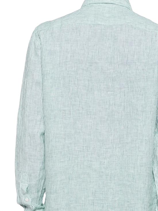 26SS 에콜프 긴팔 셔츠 MCMGASRALFRE0725S26 364 WHITE GREEN STRIPES - ECOALF