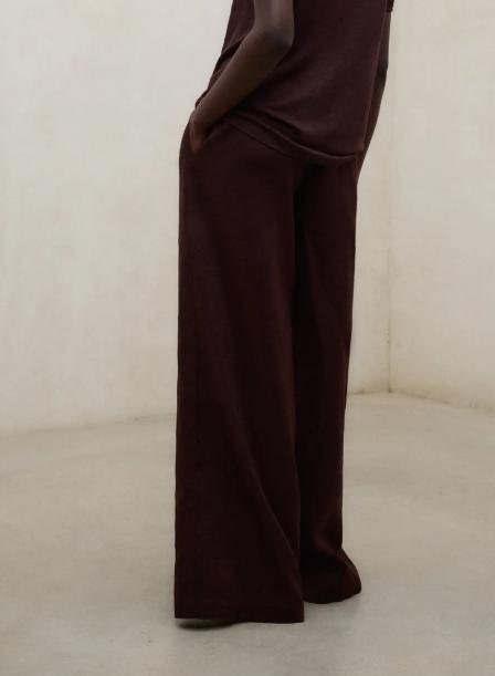 26SS 에콜프 스트레이트 팬츠 MCWGAPAMOSSI0710S26 538 Cocoa - ECOALF