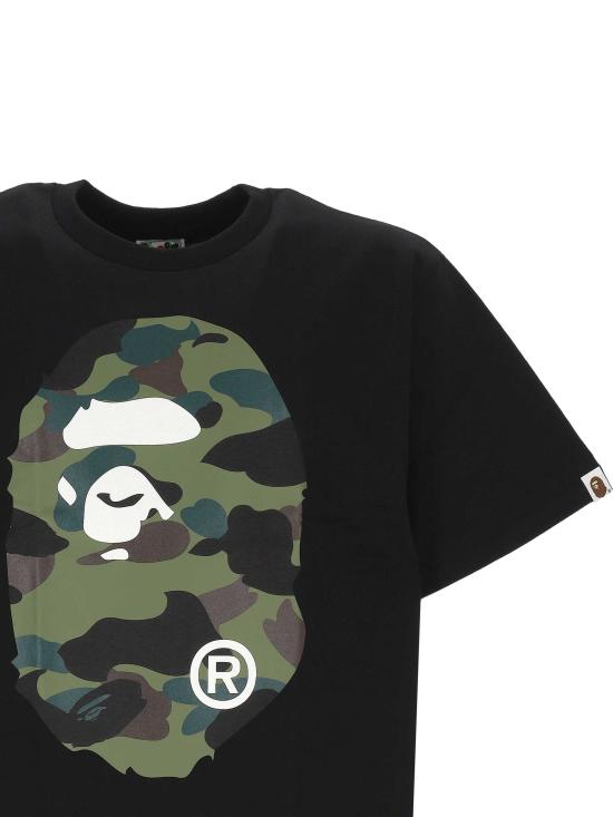 26SS 베이프 반팔 티셔츠 001TEM301015M BKXGR BLACK X GREEN - BAPE