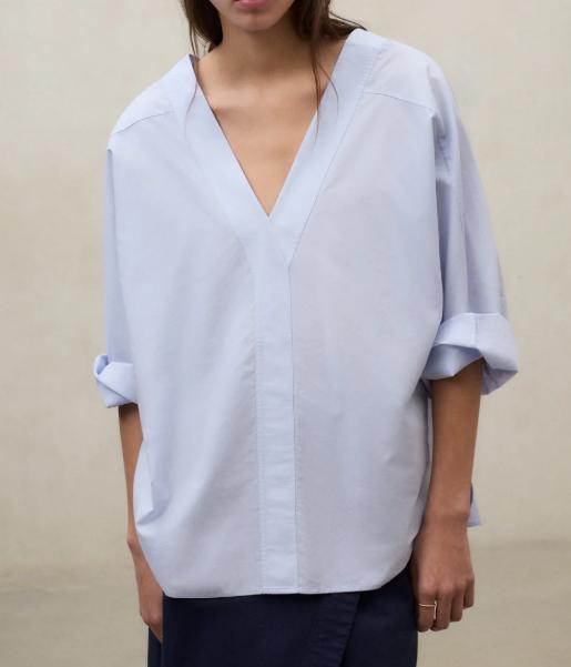 26SS 에콜프 셔츠 MCWGASRPIA000175S26 147 Blue - ECOALF