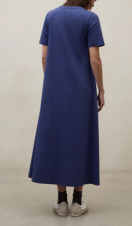 26SS 에콜프 미디 원피스 MCWGADRELETT0803S26 510 Blue indigo - ECOALF