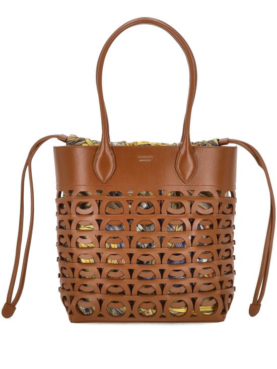 26SS 살바토레 페라가모 토트백 21A012 789999 NATURALE MULTICOLOR