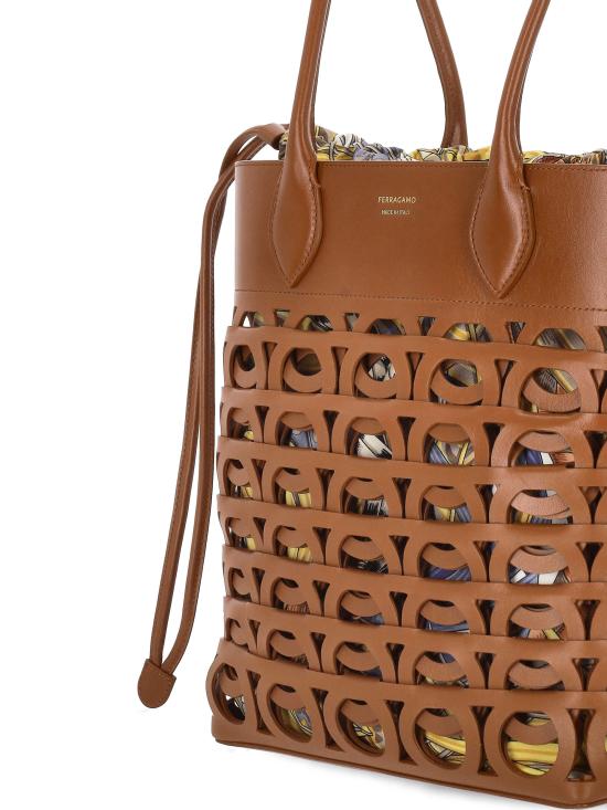 26SS 살바토레 페라가모 토트백 21A012 789999 NATURALE MULTICOLOR - SALVATORE FERRAGAMO