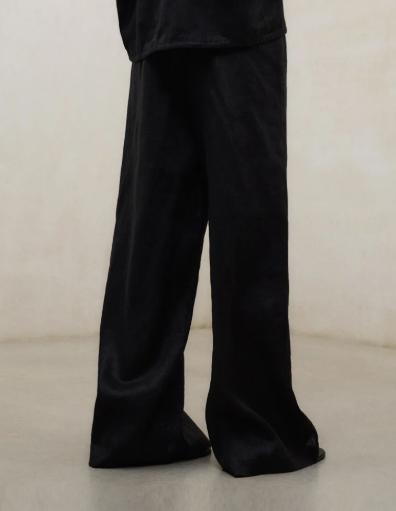 26SS 에콜프 스트레이트 팬츠 MCWGAPAMOSSI0710S26 319 Black - ECOALF