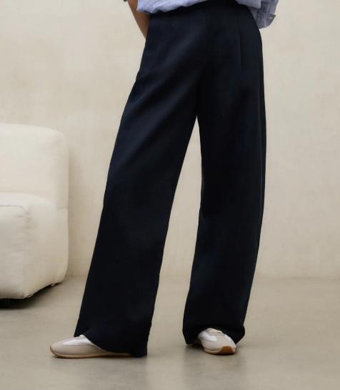 26SS 에콜프 스트레이트 팬츠 MCWGAPAMIEL00158S26 164 Dark navy - ECOALF