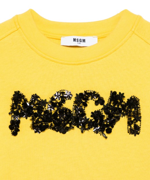 26SS [키즈] 엠에스지엠 티셔츠 S6MSJGSW088 MS009 Primrose yellow - MSGM