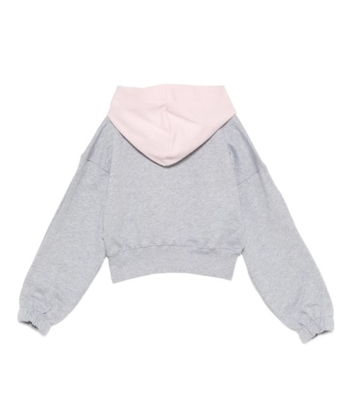 26SS [키즈] 엠에스지엠 티셔츠 S6MSJGHS025 271 02 Grigio mel medio fairy pink - MSGM