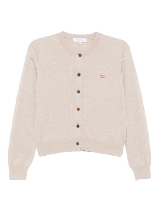 26SS 메종키츠네 베이비 폭스 메리노 레귤러 가디건 PW00502KT1181 H218 LIGHT BEIGE MELANGE