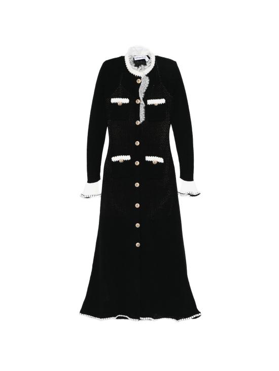 26SS 셀프 포트레이트 미디 원피스 SS26 051MB BLACK