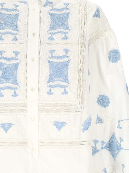 26SS 에르마노 설비노 셔츠 D482K728APWGF 10602 Snow white - ERMANNO SCERVINO