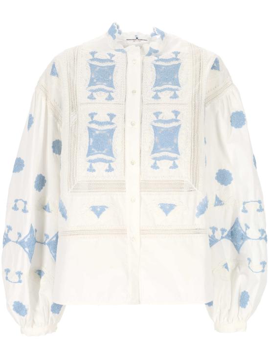 26SS 에르마노 설비노 셔츠 D482K728APWGF 10602 Snow white