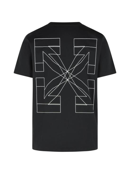 26SS 오프화이트 반팔 티셔츠 44MAA027S26J003 001 Black - OFF WHITE