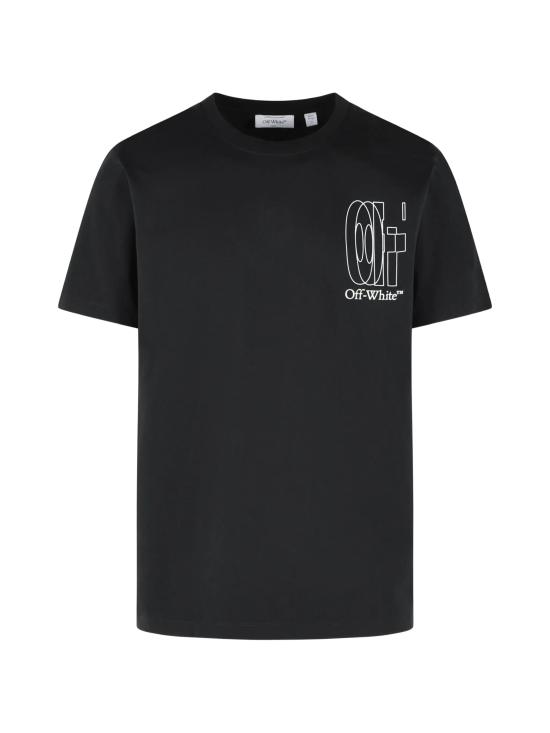 26SS 오프화이트 반팔 티셔츠 44MAA027S26J003 001 Black