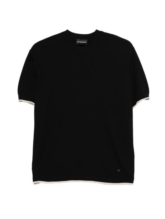 26SS 엠포리오 아르마니 스웨터 EM005529 AF25257FC102 BLACK WAFFLE