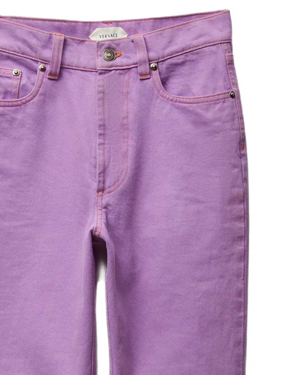 26SS 베르사체 스트레이트 팬츠 1023741 1A178711DB20 LILAC ARCH - VERSACE