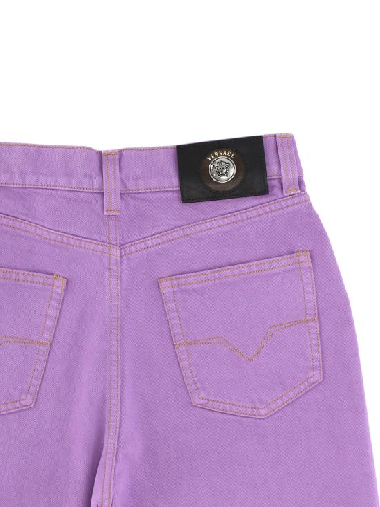 26SS 베르사체 스트레이트 팬츠 1023741 1A178711DB20 LILAC ARCH - VERSACE
