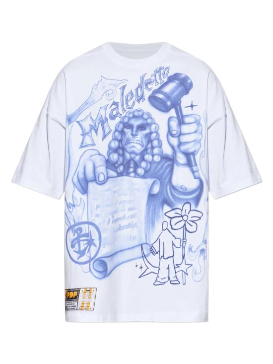 26SS 피디에프 반팔 티셔츠 DFM54029TJ112JUDGE WHITE White