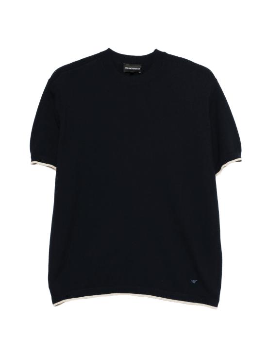 26SS 엠포리오 아르마니 스웨터 EM005529 AF25257FB167 NAVY WAFFLE