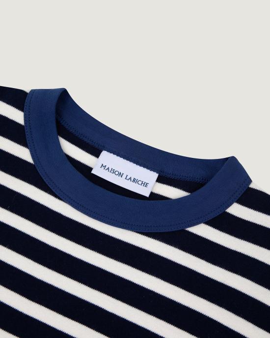 26SS 메종 라비쉬 반팔 티셔츠 ZWPERSCOEUR IVORY ULTRAMARINE - MAISON LABICHE