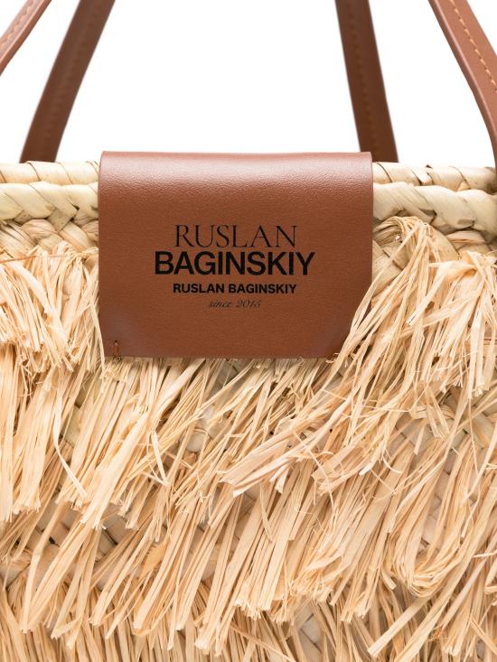 26SS 루슬란바진스키 토트백 TOT036 STR50LNSTFLTLNATURAL STRAW - RUSLAN BAGINSKIY