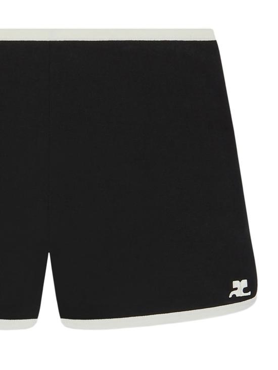 26SS 쿠레쥬 숏팬츠 226JSH097JS0203 B044 Black white - COURREGES