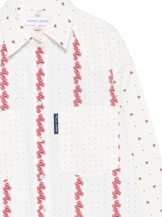 26SS 메종 라비쉬 셔츠 ZWMONSELETFLOW FLOWERS PATCH PRINT - MAISON LABICHE