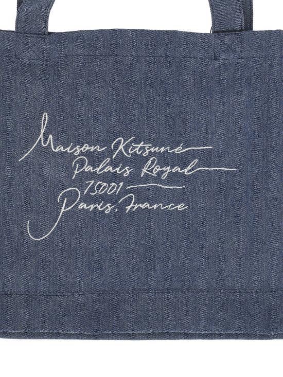 26SS 메종키츠네 토트백 QU05119WW9042 P471 Washed indigo - MAISON KITSUNE