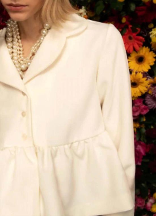  키카 바르가스 자켓 Kika Vargas Ewa 재킷 크림 - KIKA VARGAS
