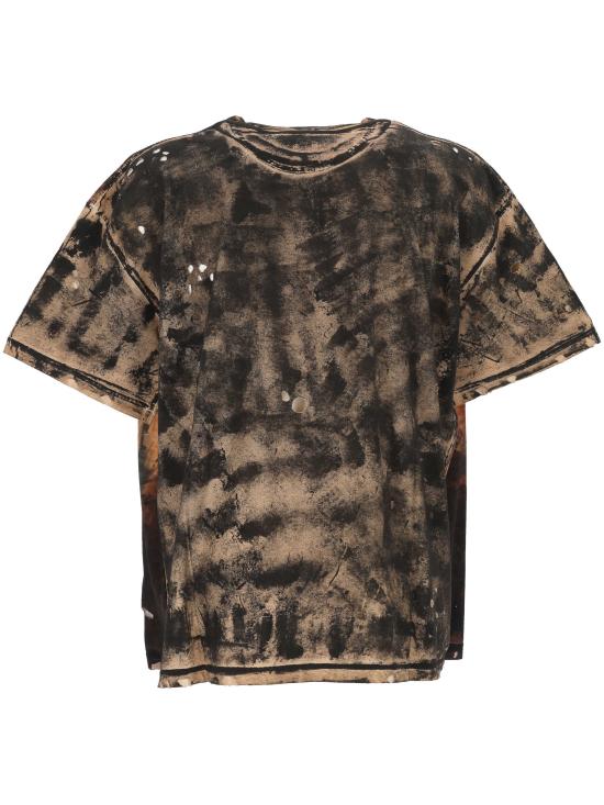 26SS 아크네 스튜디오 로고 티셔츠 라인스톤 블랙 러스트 BL0434 DL8 BLACK RUST BROWN - ACNE STUDIOS