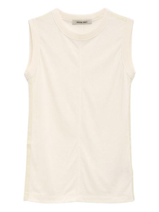 26SS 피비 파일로 민소매 티셔츠 CT122CO3128 104IV White
