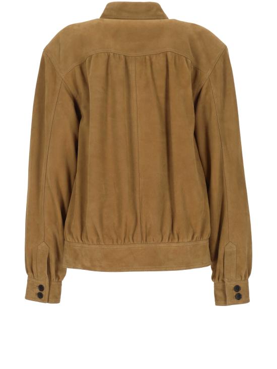26SS 생로랑 미디 원피스 871430 YC2NZ2631 Tabac - SAINT LAURENT