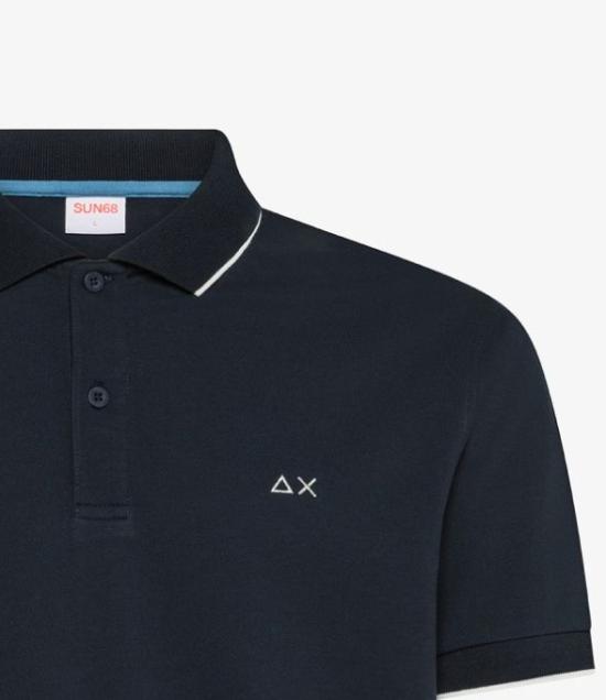 26SS [키즈] 썬 68 폴로 셔츠 A36311 07 Blue - SUN 68