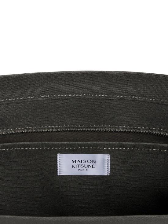 26SS 메종키츠네 라지 폭스 헤드 토트백 LW05104WW0107 0453 Beluga - MAISON KITSUNE