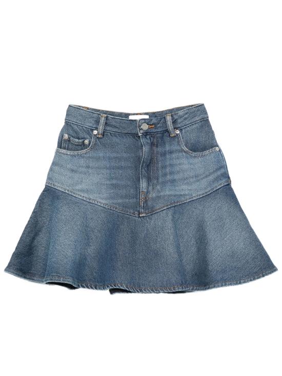 26SS 가니 미디 스커트 A1090042 569 DARK BLUE VINTAGE