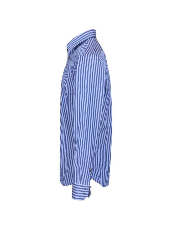 26SS 비비안웨스트우드 긴팔 셔츠 2401000J W018SK204 Blue stripe - VIVIENNE WESTWOOD