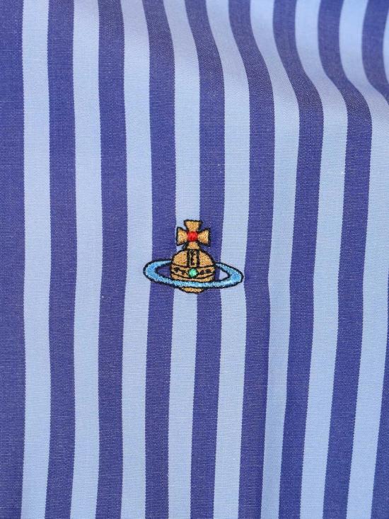 26SS 비비안웨스트우드 긴팔 셔츠 2401000J W018SK204 Blue stripe - VIVIENNE WESTWOOD