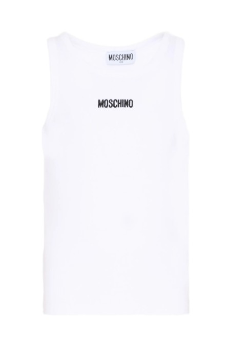 26SS [키즈] 모스키노 티셔츠 HAM06MLBA39 10101 White
