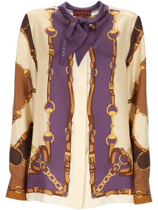 26SS 구찌 셔츠 855593 ZAUK42358 BROWN VIOLET MC