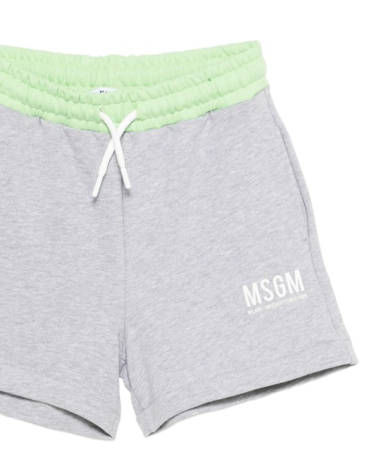 26SS [키즈] 엠에스지엠 쇼츠/버뮤다 S6MSJBBE052 271 01 Grigio mel medio paradise gree - MSGM