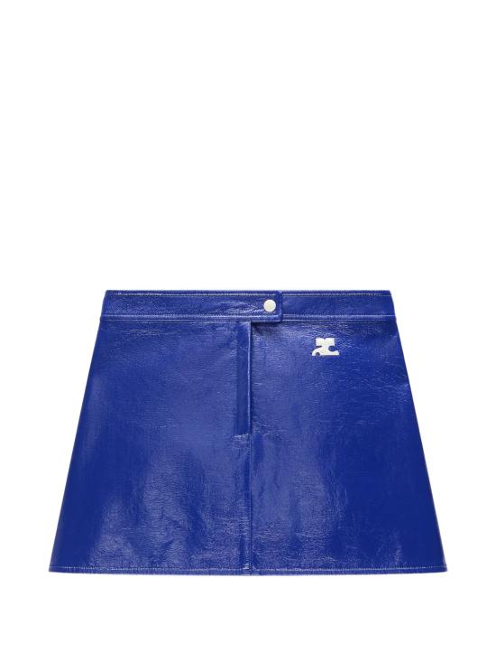 26SS 쿠레쥬 미디 스커트 223CJU001VY0014 7087 Mineral blue